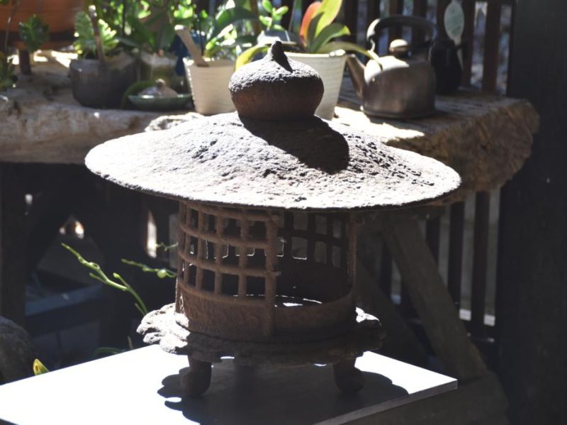 Japanese Cast Iron Garden Lantern - Image 2