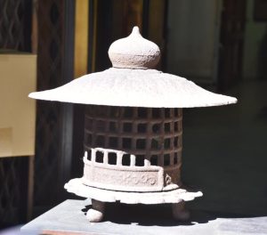Japanese Cast Iron Garden Lantern