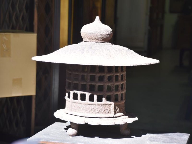 Japanese Cast Iron Garden Lantern