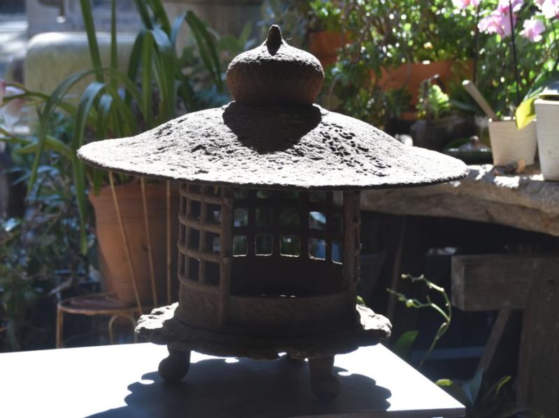 Japanese Cast Iron Garden Lantern - Image 3