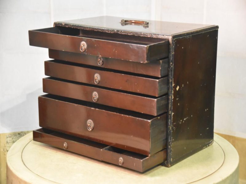 Japanese Small Lacquered Collection Chest - Image 6