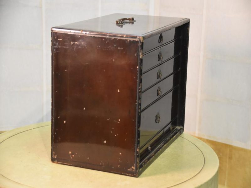 Japanese Small Lacquered Collection Chest - Image 9