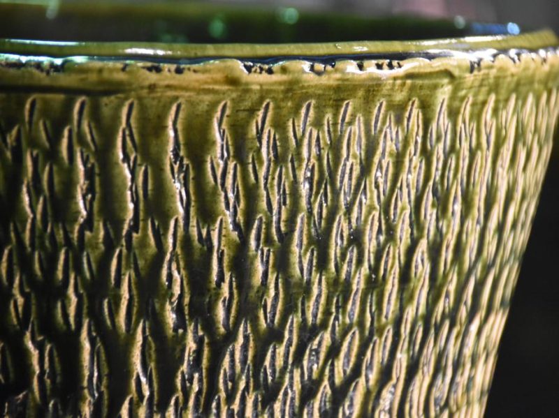 Large Oribe Pottery Vase - Image 2