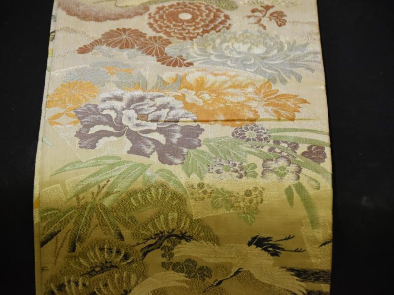 Vintage Brocade Japanese Obi Sash - Image 2