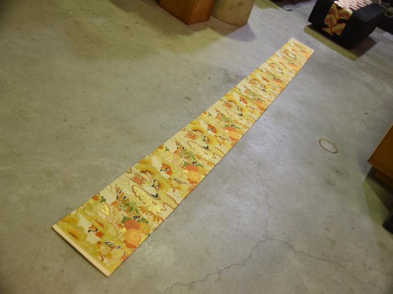 Flying Cranes Silk Vintage Obi Sash - Image 5