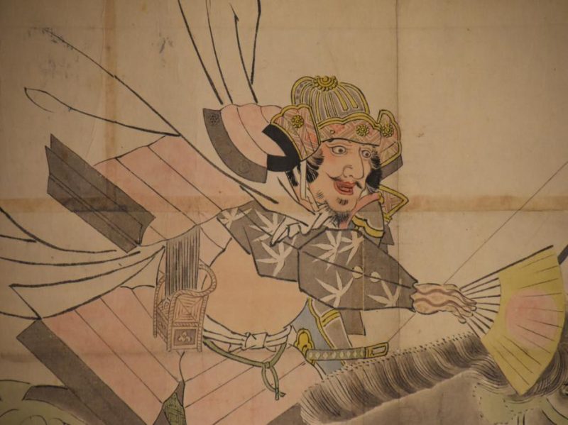 Japanese Samurai riding a Horse Scroll - Image 8