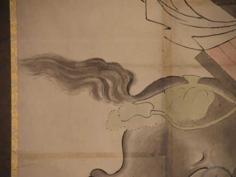Japanese Samurai riding a Horse Scroll - Image 6
