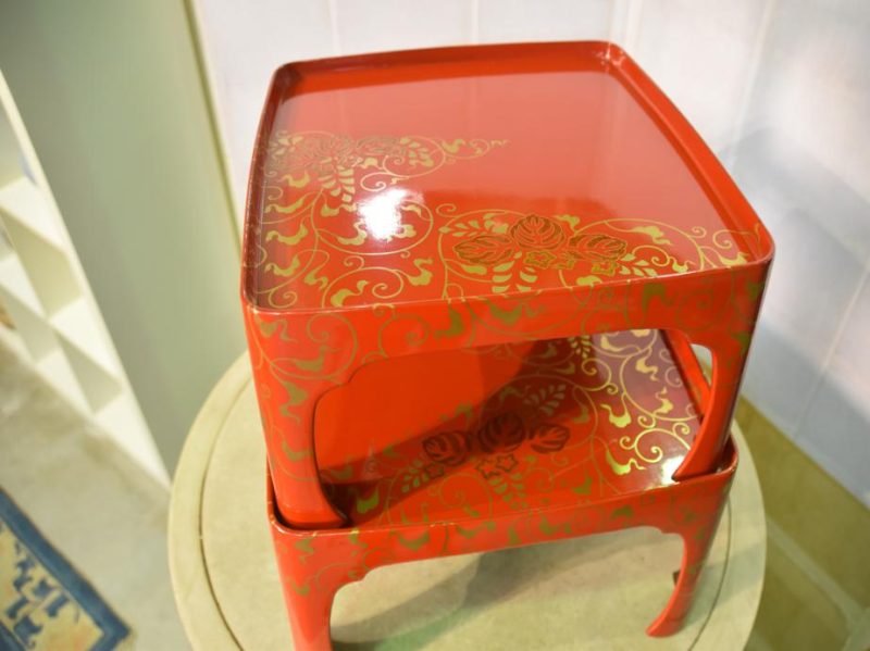 Red Lacquer Trays - Image 8