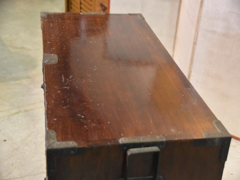 Japanese Antique Shonai Region Lacquered Clothing Chest - Image 10