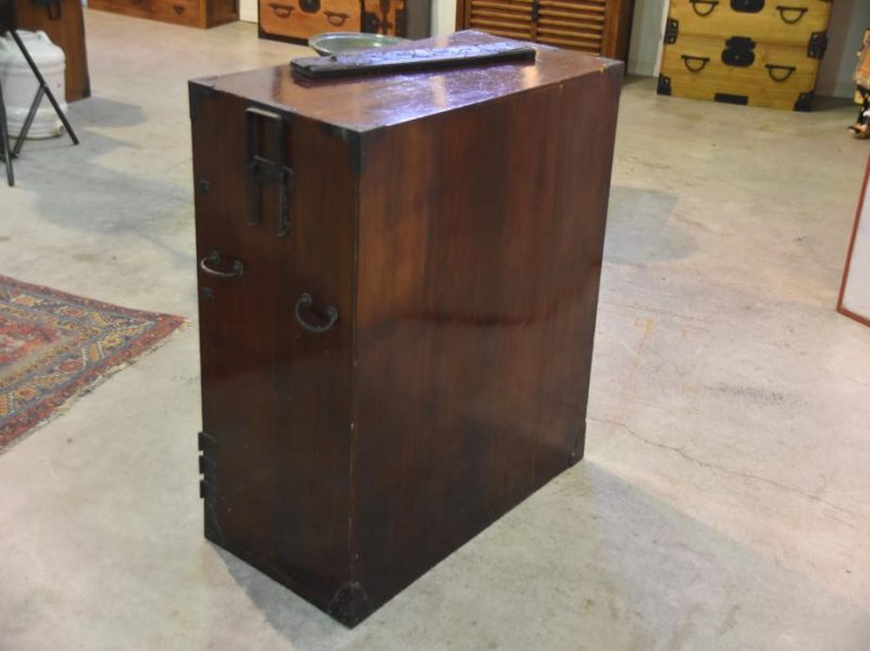 Japanese Antique Shonai Region Lacquered Clothing Chest - Image 13