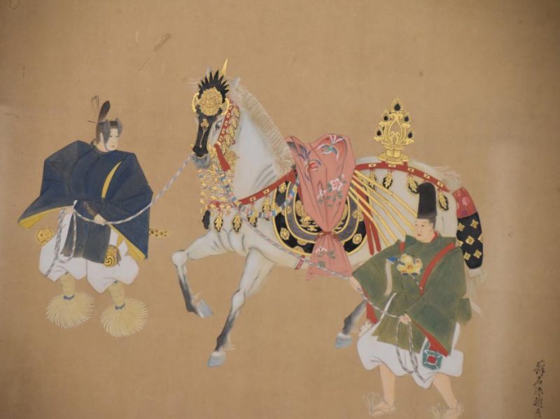 Double Sided Painting of a Hein Period Horse and Cart - Image 2