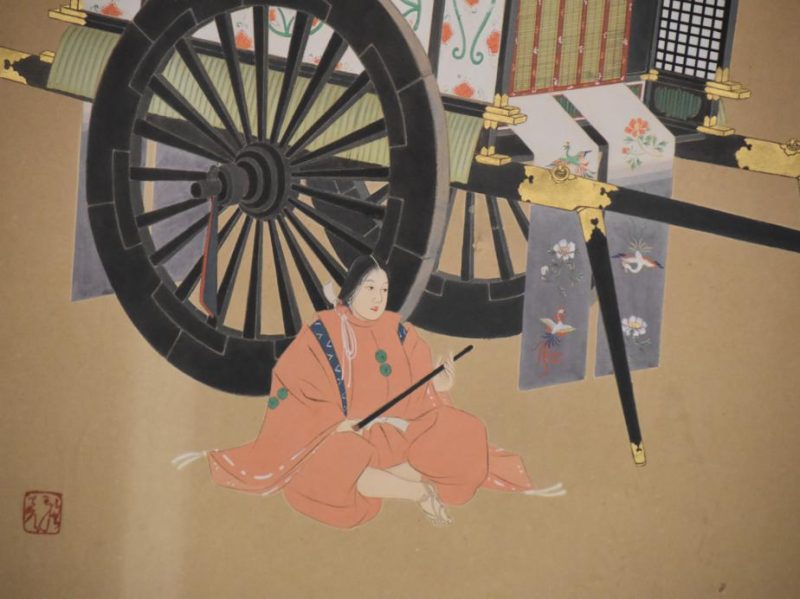 Double Sided Painting of a Hein Period Horse and Cart - Image 6