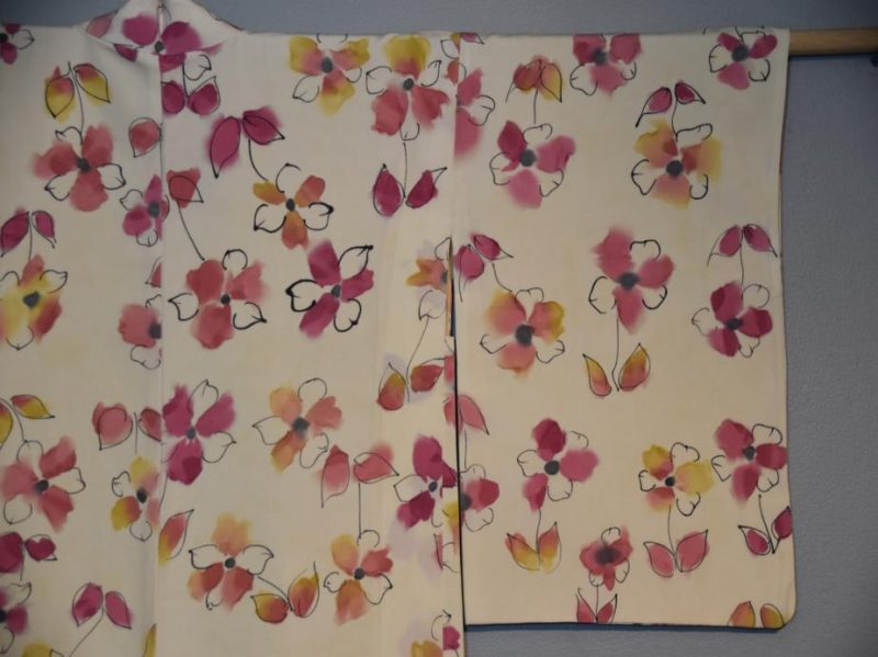 Pretty Flowers Silk Haori - Image 7