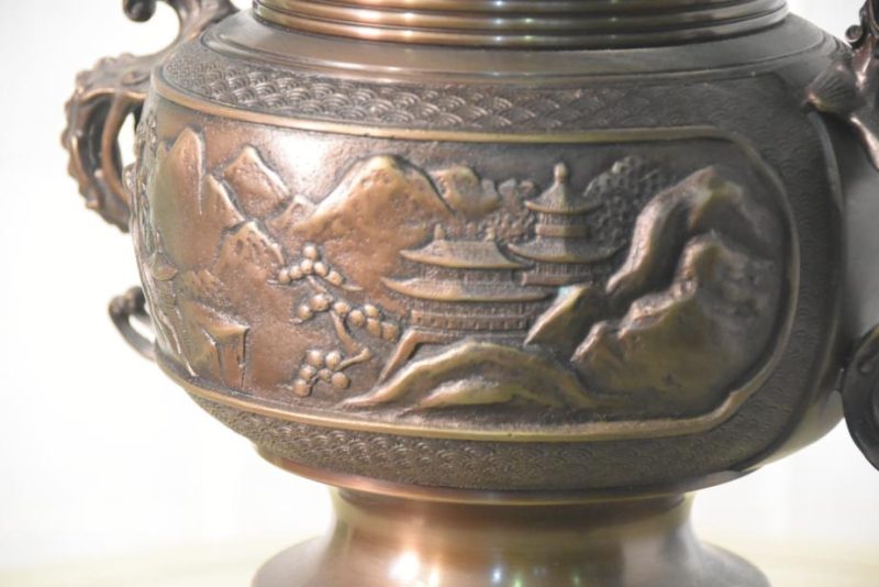 Japanese Usubata Bronze Vase - Image 4