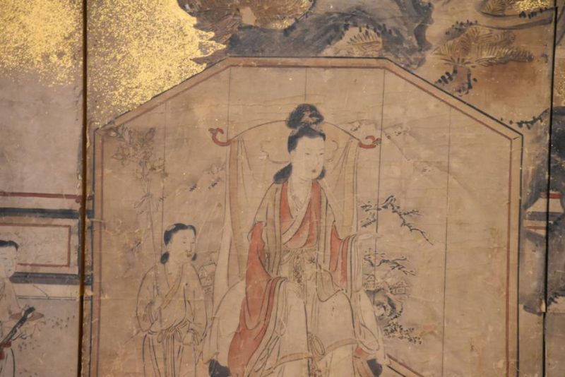 Japanese Edo Period Kano School 6 Panel Screen - Image 7