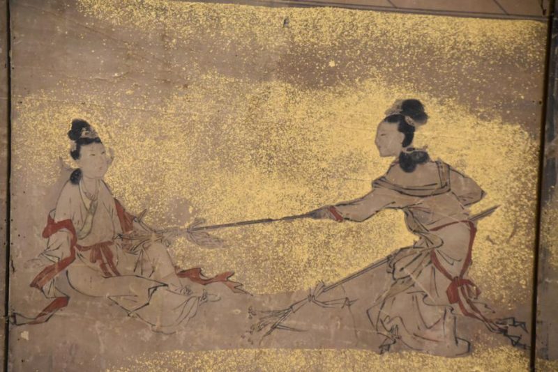 Japanese Edo Period Kano School 6 Panel Screen - Image 6