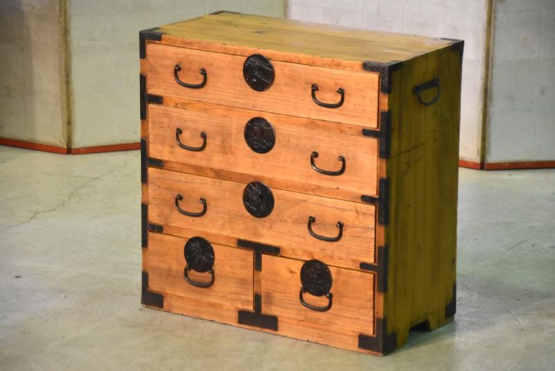 Antique Japanese Ko Dansu Small Chest for Documents or Accessories - Image 10