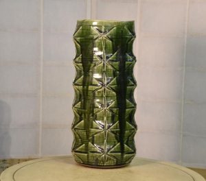 Japanese Oribe Studio Vase