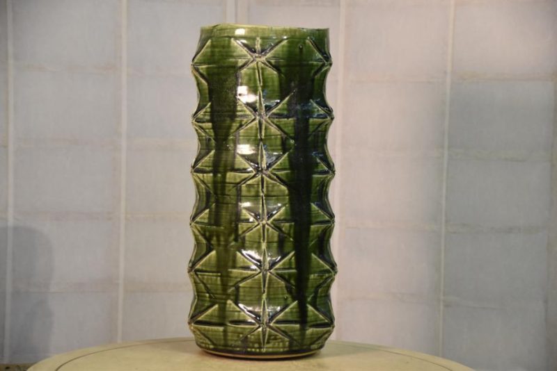 Japanese Oribe Studio Vase - Image 2
