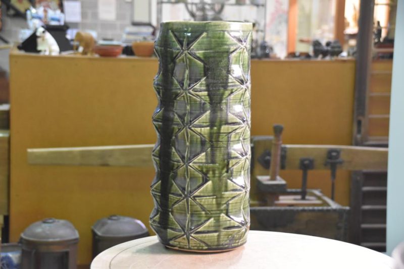 Japanese Oribe Studio Vase - Image 9