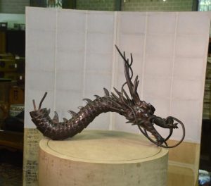Japanese Bronze Dragon Temple Water Spout