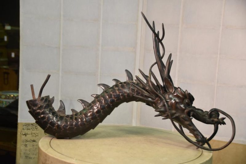 Japanese Bronze Dragon Temple Water Spout - Image 10