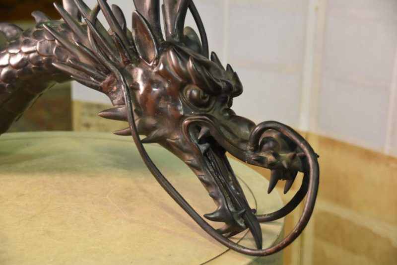 Japanese Bronze Dragon Temple Water Spout - Image 9