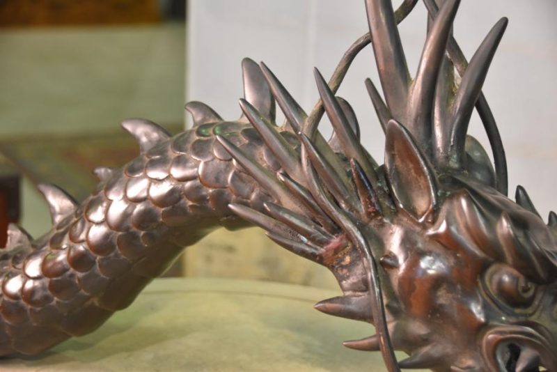 Japanese Bronze Dragon Temple Water Spout - Image 8