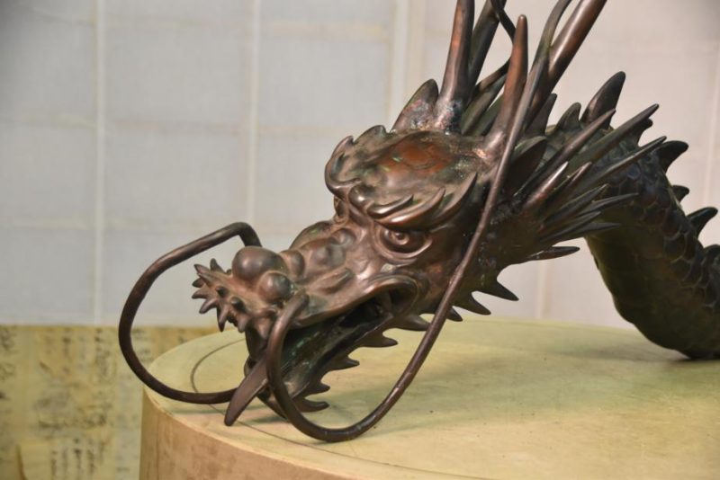 Japanese Bronze Dragon Temple Water Spout - Image 5