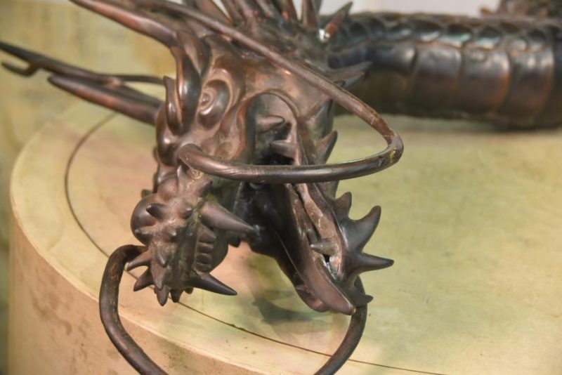 Japanese Bronze Dragon Temple Water Spout - Image 4