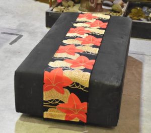 Japanese Maple Leaf Vintage Table Runner Obi Sash