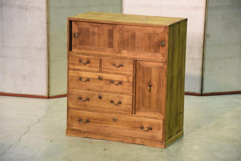 Traditional Japanese Ko Dansu Small Chest for Documents - Image 11