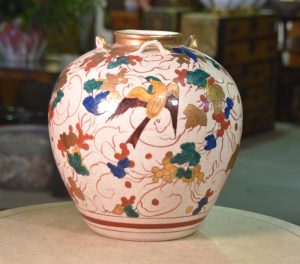 Kyoyaki Pottery Vase