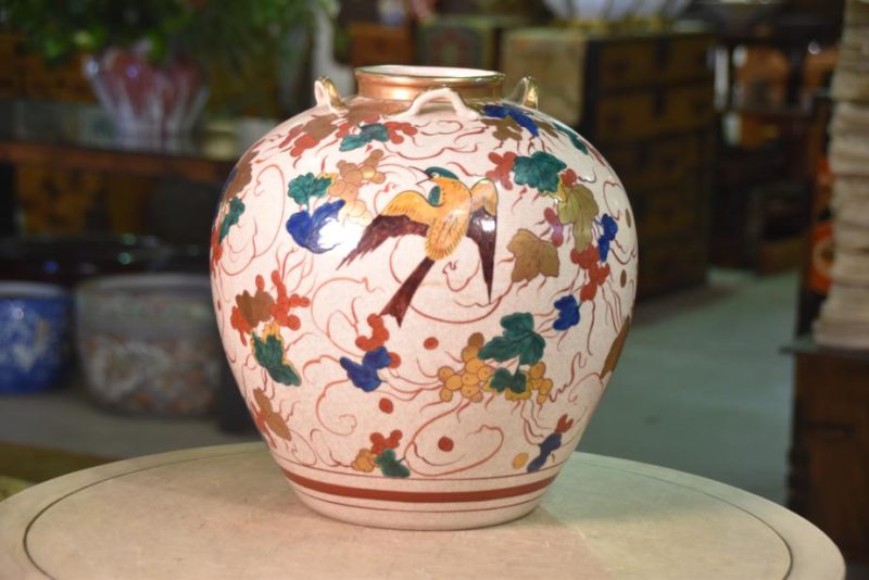 Kyoyaki Pottery Vase