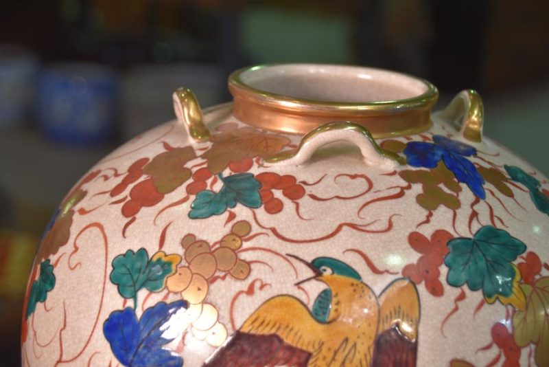 Kyoyaki Pottery Vase - Image 10