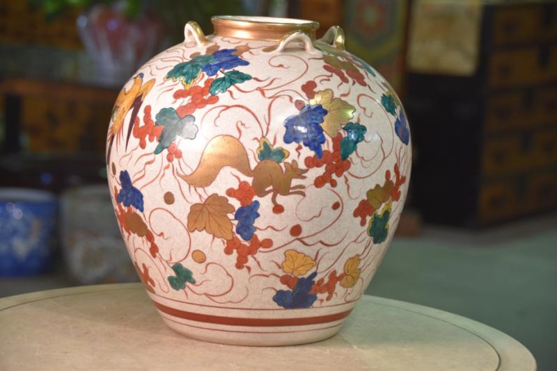 Kyoyaki Pottery Vase - Image 8