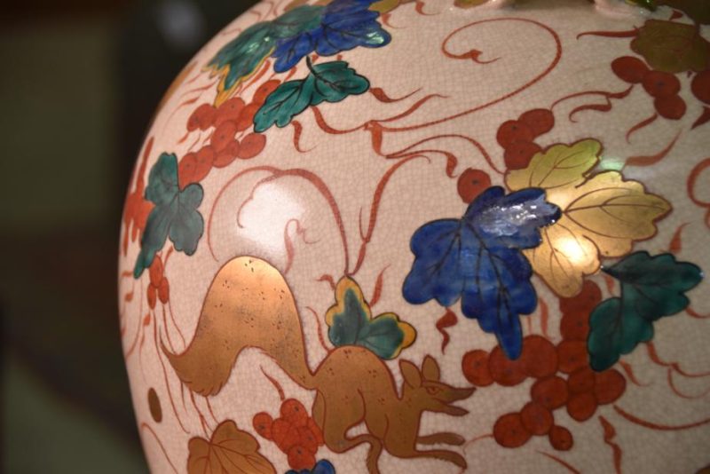 Kyoyaki Pottery Vase - Image 7