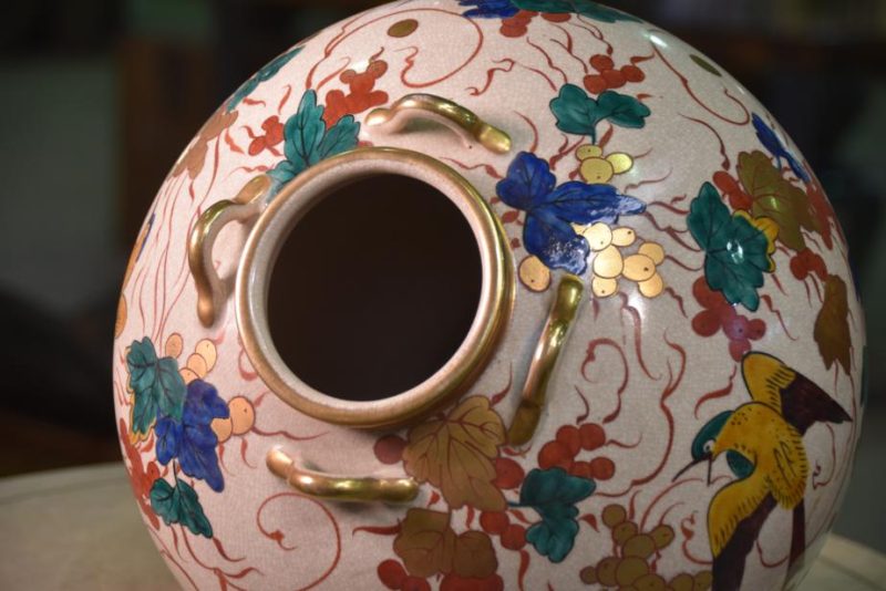 Kyoyaki Pottery Vase - Image 6