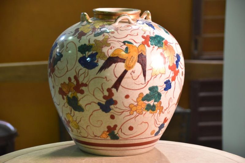 Kyoyaki Pottery Vase - Image 3