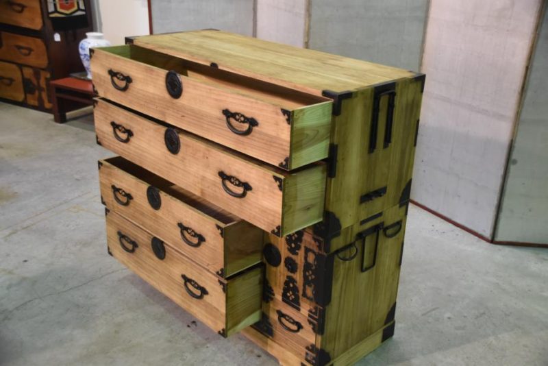 Japanese Antique Clothing Chest - Image 9