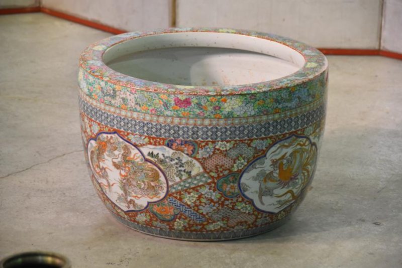 Large Japanese Porcelain Hibachi - Image 2