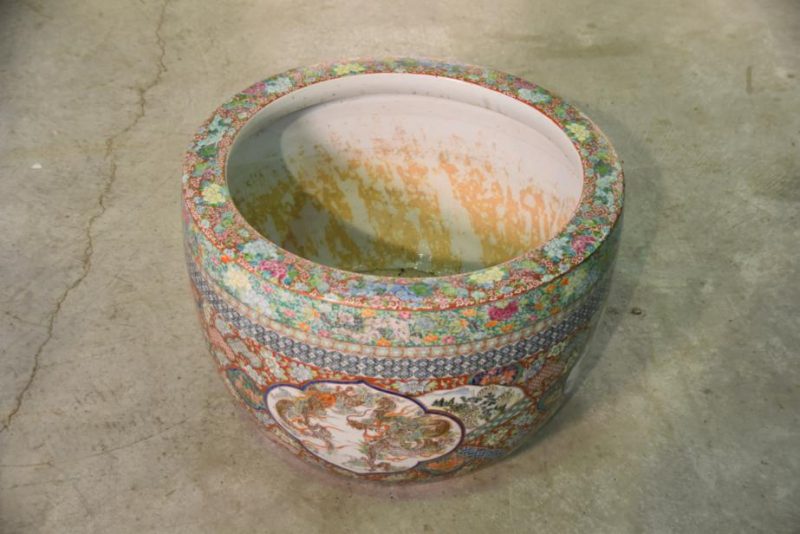 Large Japanese Porcelain Hibachi - Image 8