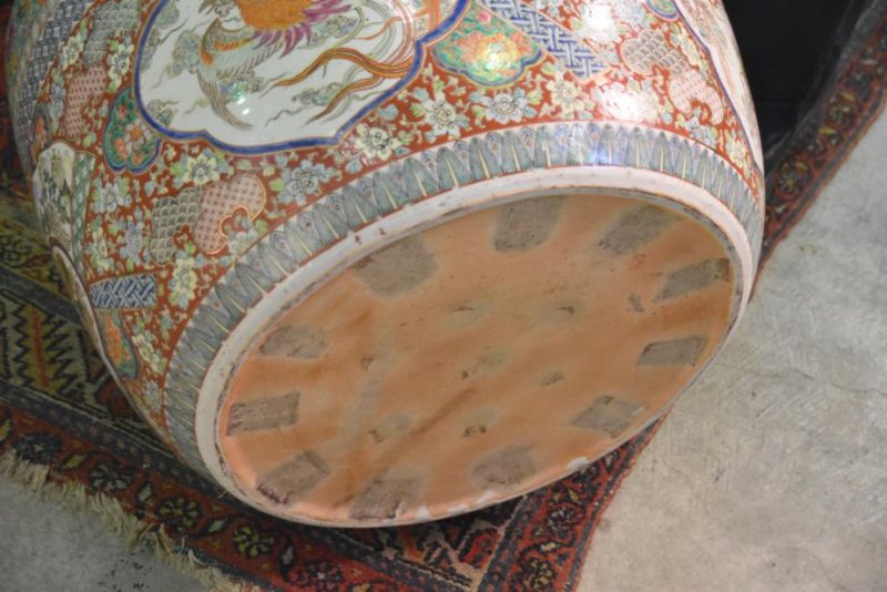 Large Japanese Porcelain Hibachi - Image 3