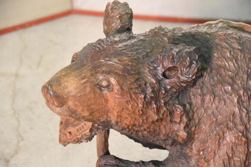 Japanese Hokkaido Carved Wood Bear - Image 9