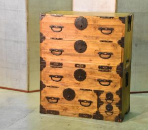 Antique Japanese 6 Drawer Clothing Chest