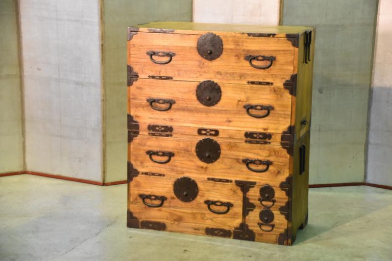 Antique Japanese 6 Drawer Clothing Chest