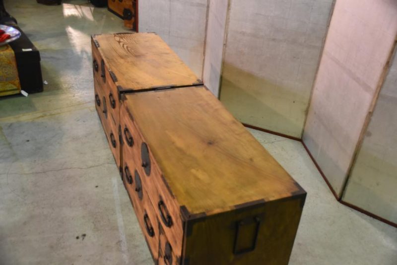 Antique Japanese 6 Drawer Clothing Chest - Image 9