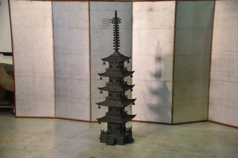 Japanese Bronze 5 Story Pagoda