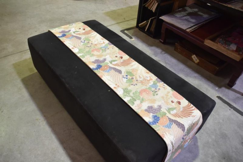 Japanese Silk Vintage Maru Obi Sash - Image 6
