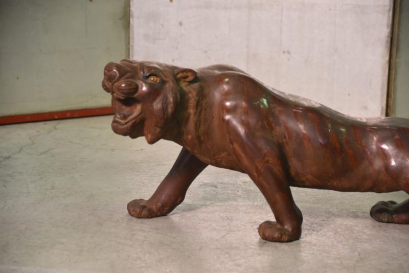 Very Large Japanese Bronze Tiger - Image 11